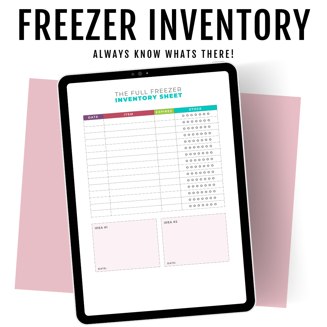 Freezer Inventory Printable – My Montana Kitchen