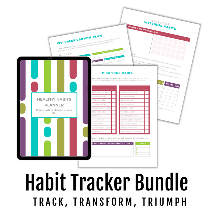 Habit Tracker Planning Bundle