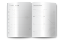 Load image into Gallery viewer, Weekly Meal Planner Notebook: with Grocery Shopping List - 52 weeks