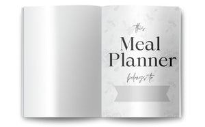 Weekly Menu Planner Notebook: family menu plan organizer with shopping list 6"x9"