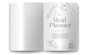 Weekly Meal Planner Notebook: with Grocery Shopping List - 52 weeks